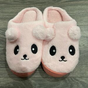 Adorable Pink Panda Kids Slippers